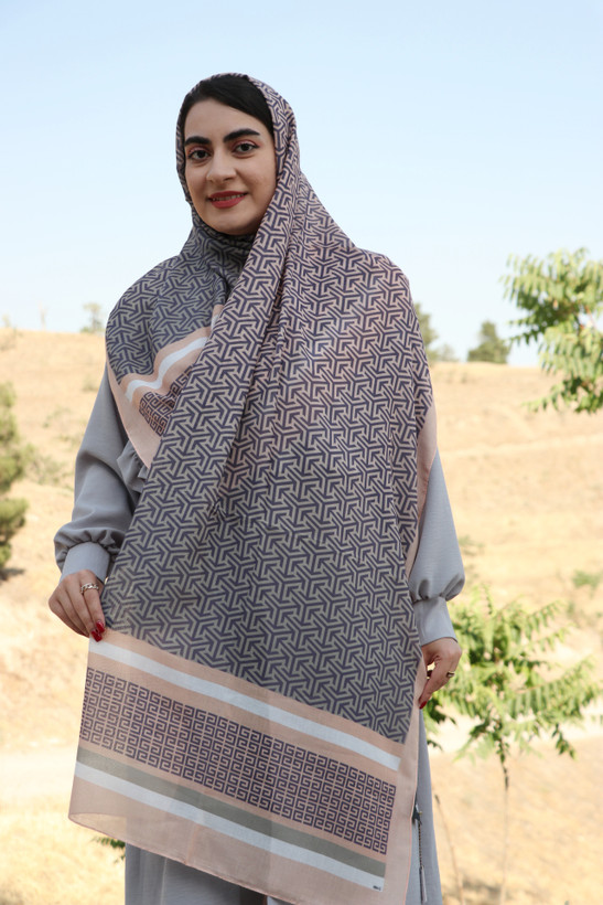 شال طرح دار 2متری