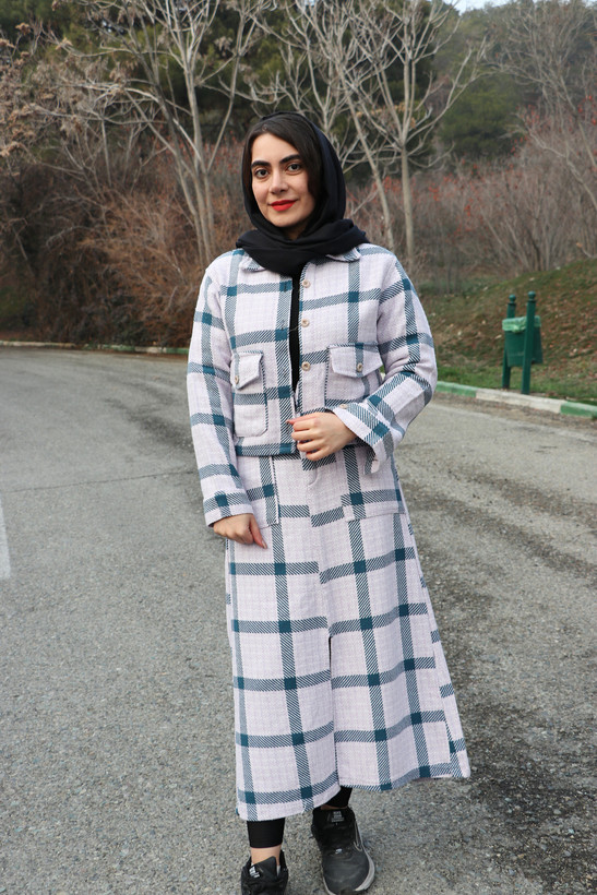 ست کت دامن چهار خونه